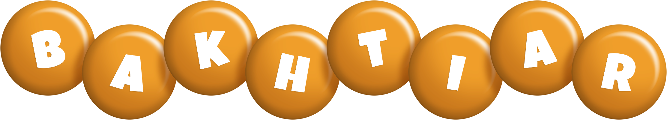 Bakhtiar candy-orange logo