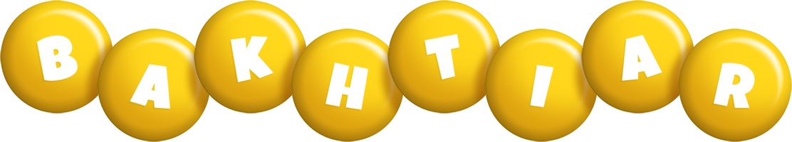 Bakhtiar candy-yellow logo