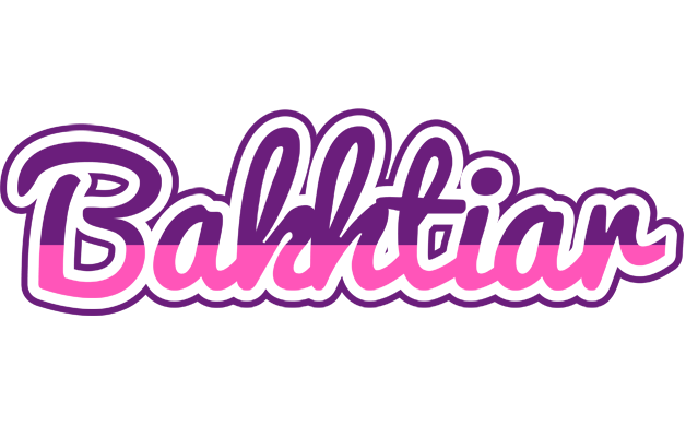 Bakhtiar cheerful logo