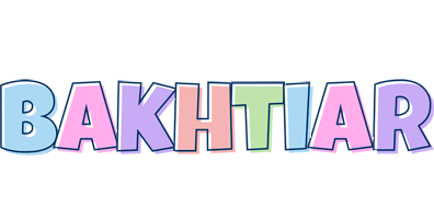 Bakhtiar pastel logo