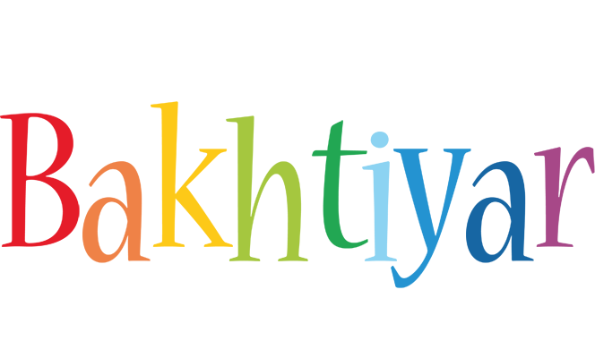 Bakhtiyar birthday logo