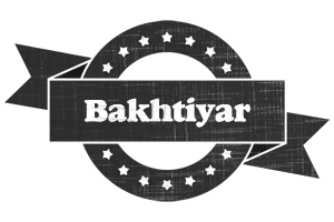 Bakhtiyar grunge logo