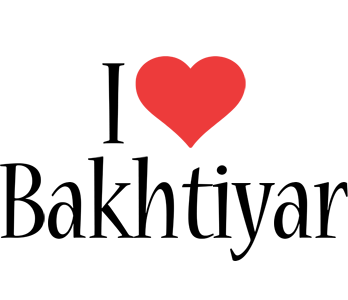 Bakhtiyar i-love logo