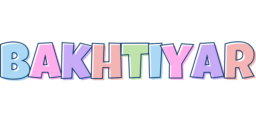 Bakhtiyar pastel logo