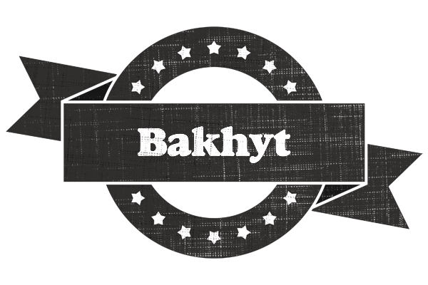 Bakhyt grunge logo