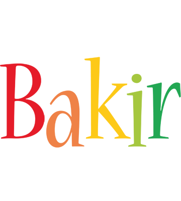 Bakir birthday logo