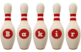 Bakir bowling-pin logo