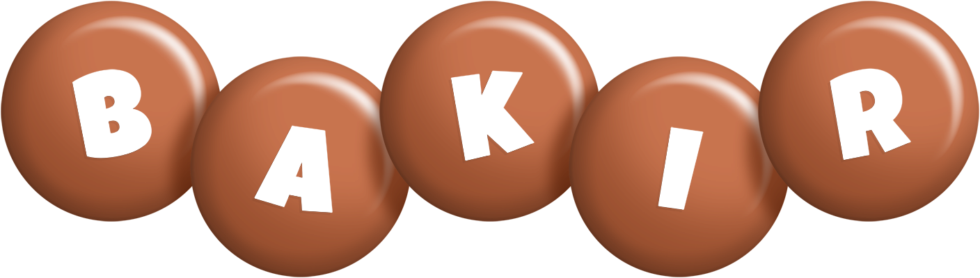 Bakir candy-brown logo