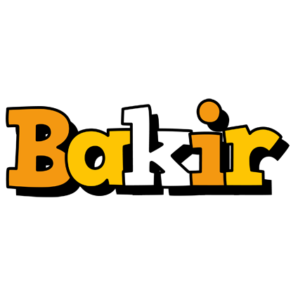 Bakir cartoon logo