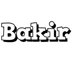 Bakir snowing logo