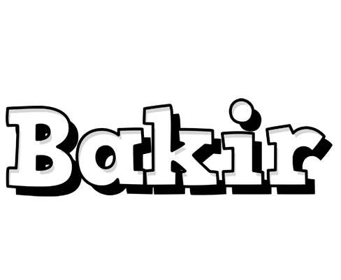 Bakir snowing logo