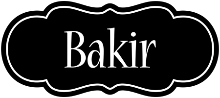 Bakir welcome logo