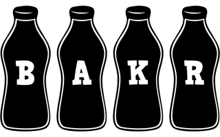 Bakr bottle logo