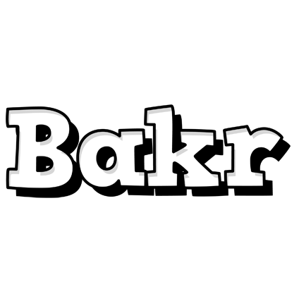 Bakr snowing logo