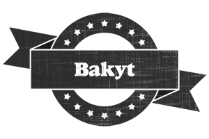 Bakyt grunge logo