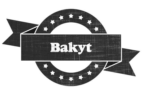 Bakyt grunge logo
