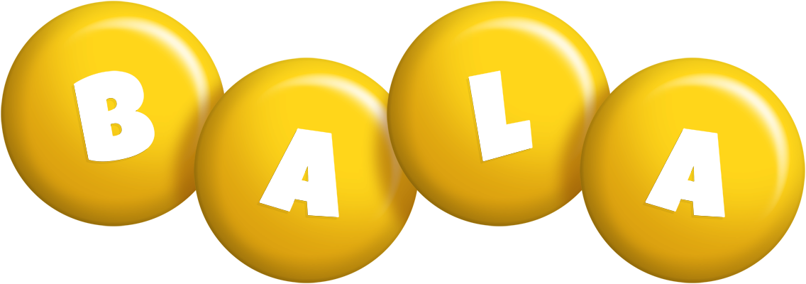 Bala candy-yellow logo