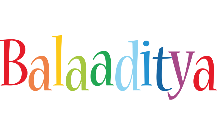 Balaaditya birthday logo
