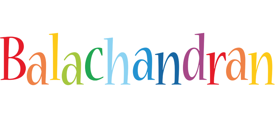 Balachandran birthday logo