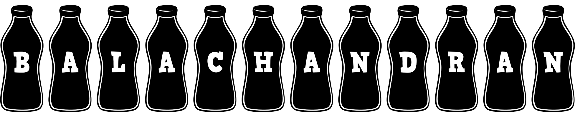 Balachandran bottle logo