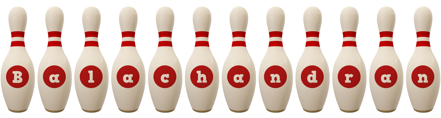 Balachandran bowling-pin logo
