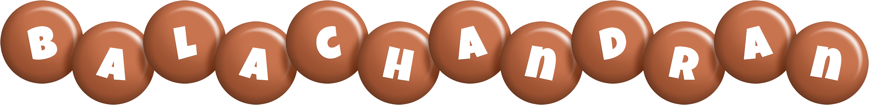 Balachandran candy-brown logo