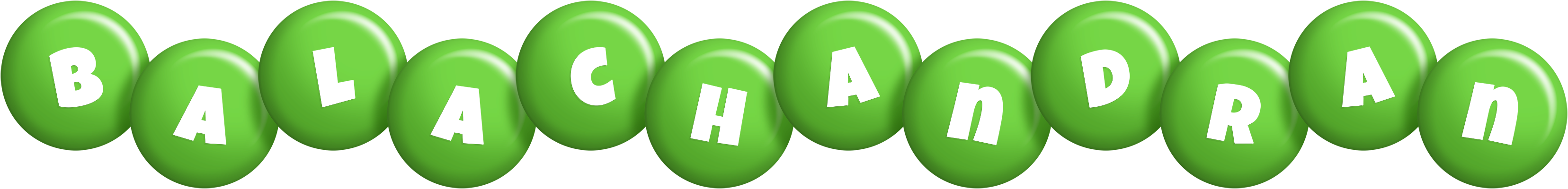 Balachandran candy-green logo