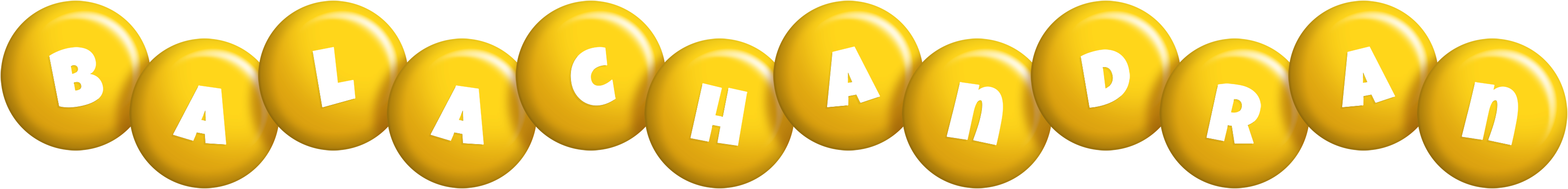 Balachandran candy-yellow logo