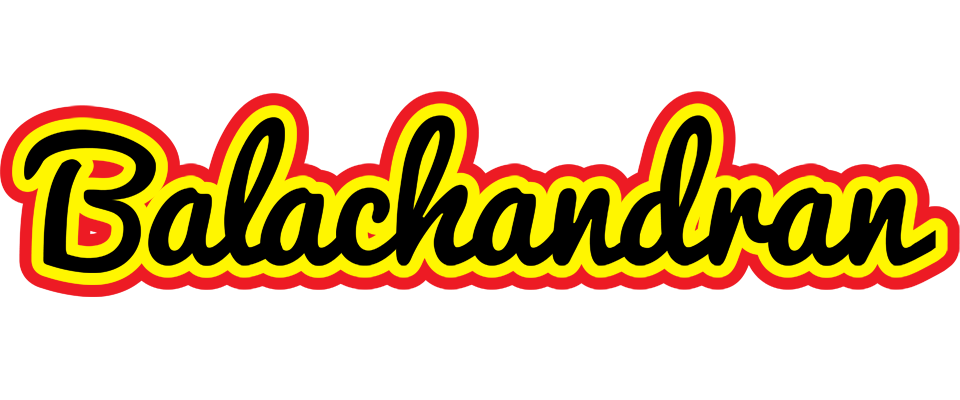 Balachandran flaming logo