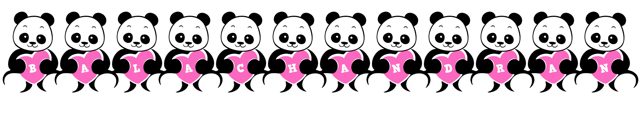 Balachandran love-panda logo