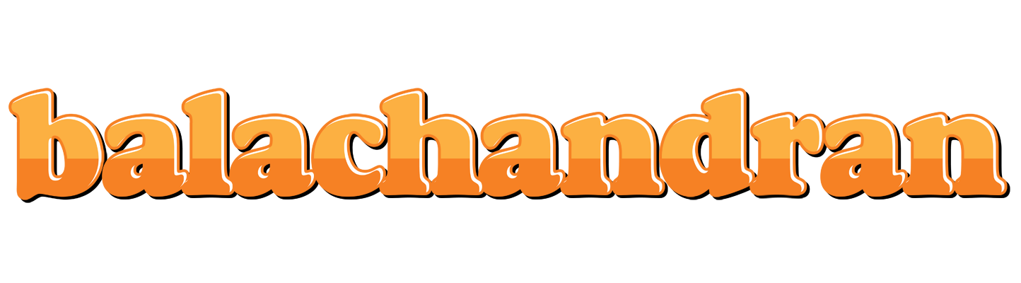 Balachandran orange logo