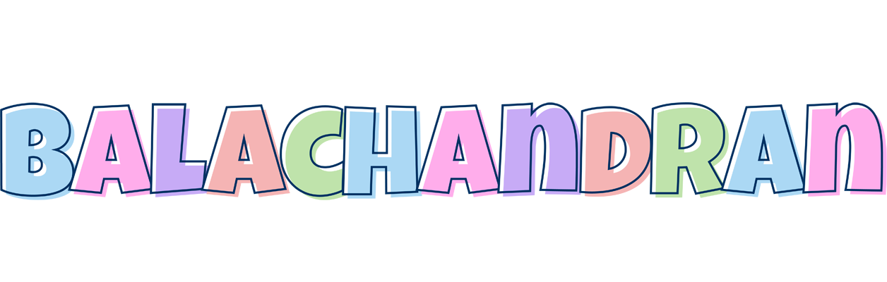 Balachandran pastel logo