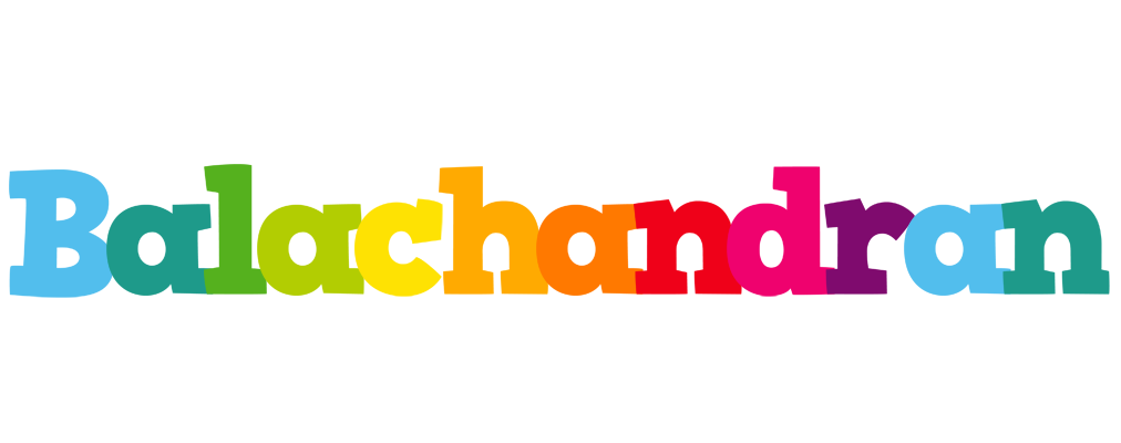 Balachandran rainbows logo