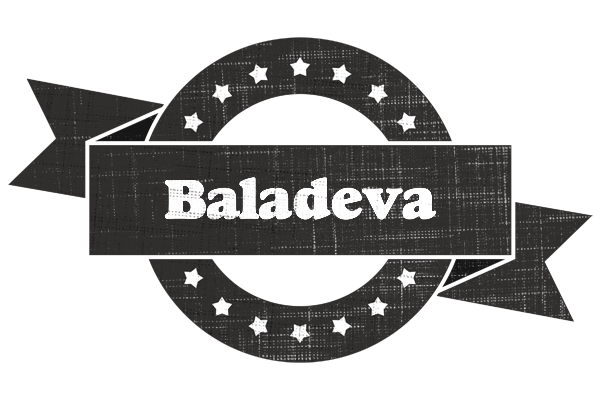 Baladeva grunge logo
