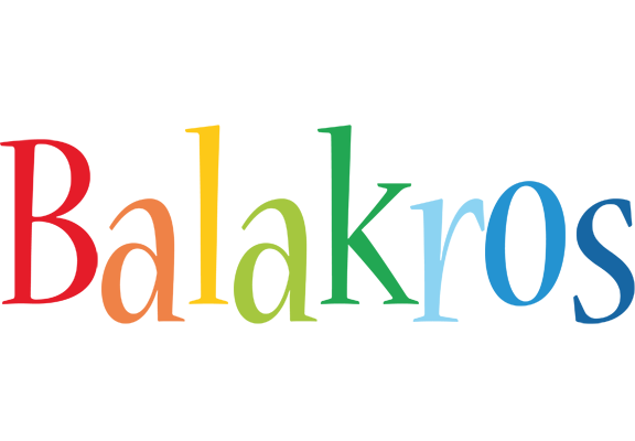 Balakros birthday logo