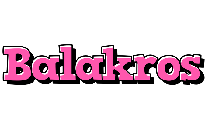 Balakros girlish logo