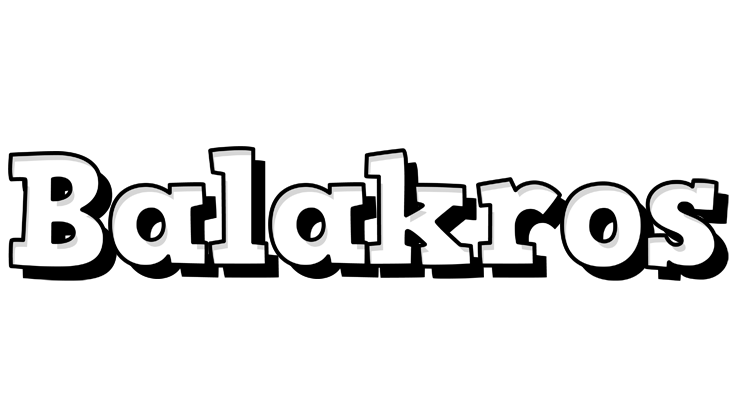 Balakros snowing logo