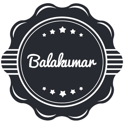 Balakumar badge logo