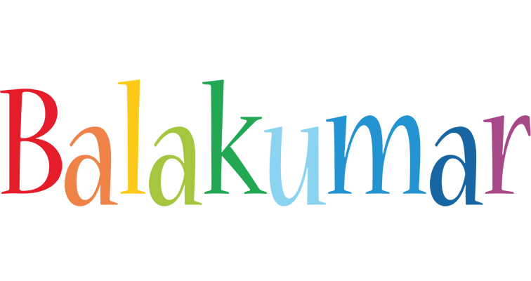 Balakumar birthday logo
