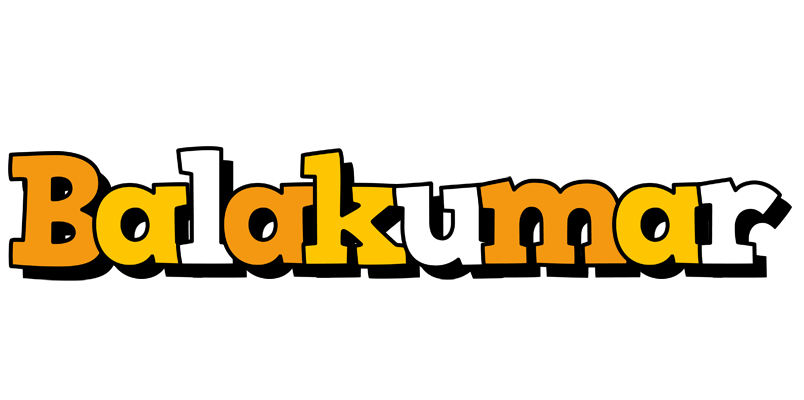 Balakumar cartoon logo