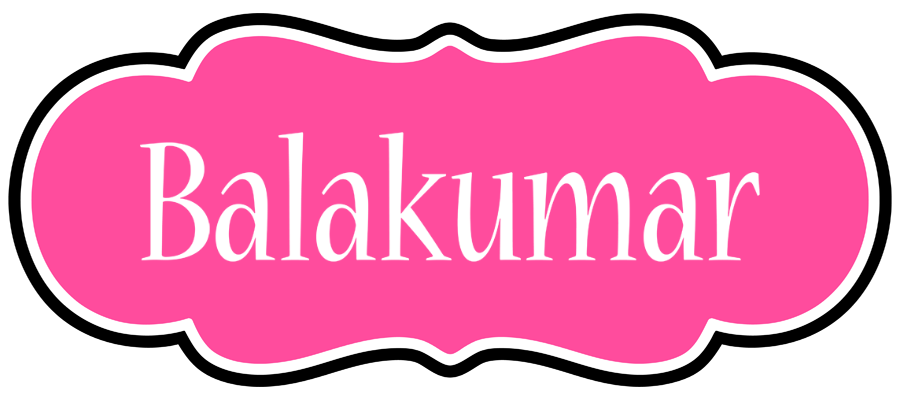Balakumar invitation logo