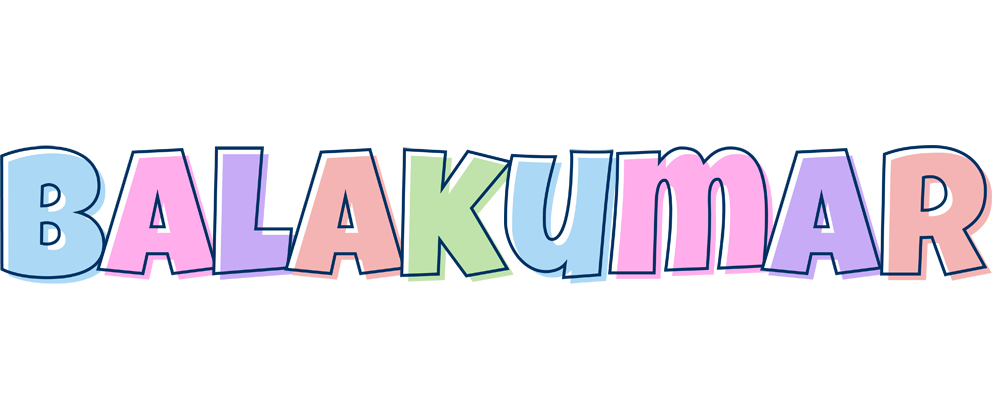 Balakumar pastel logo