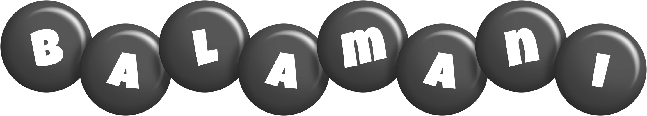 Balamani candy-black logo