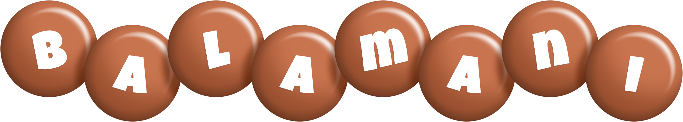 Balamani candy-brown logo