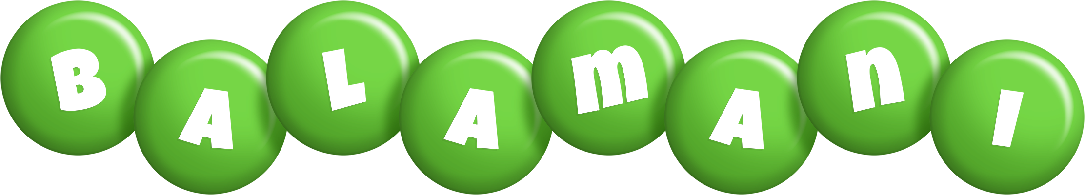 Balamani candy-green logo