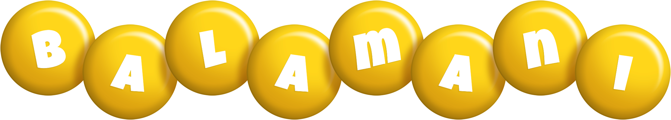 Balamani candy-yellow logo