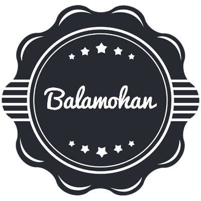 Balamohan badge logo