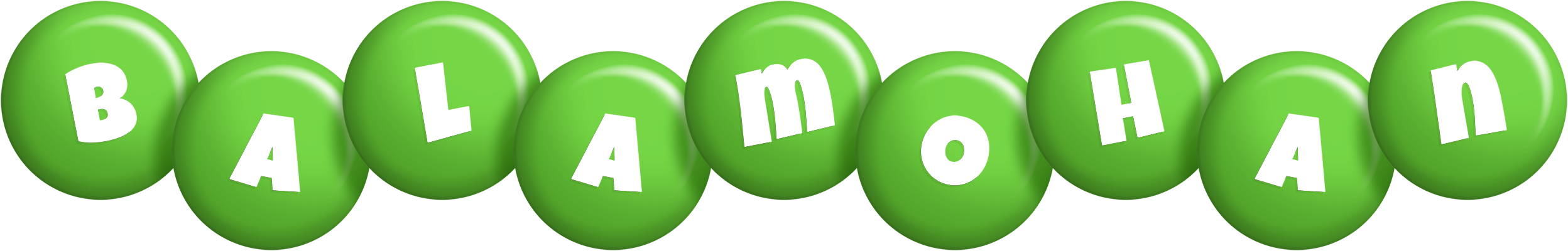 Balamohan candy-green logo