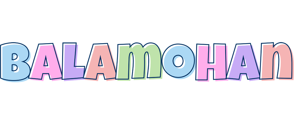 Balamohan pastel logo
