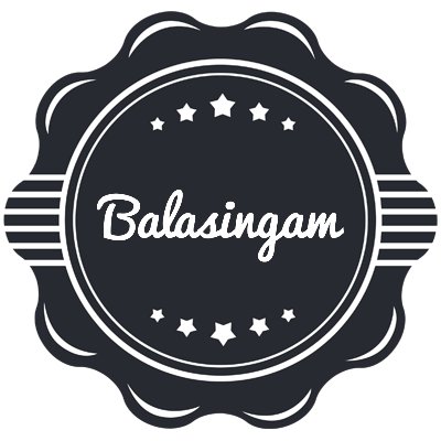 Balasingam badge logo